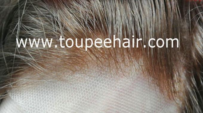 Women toupee invisible knots front hairline