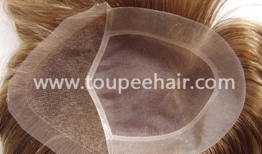 Blond natural men's toupee TH139