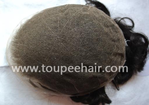 Stock All Swiss lace hair replacement SFS