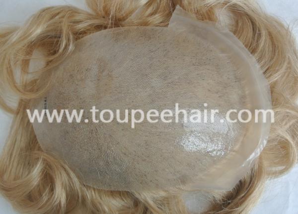 Customized tiny knots super thin skin toupee TH122