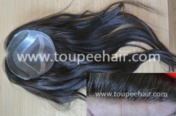 Lace front women hair systems