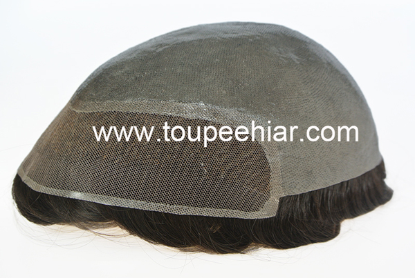 Stock lace front skin toupee LS