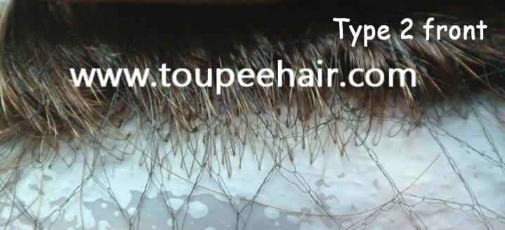 Type 2 4mm v-looped invisible front hairline